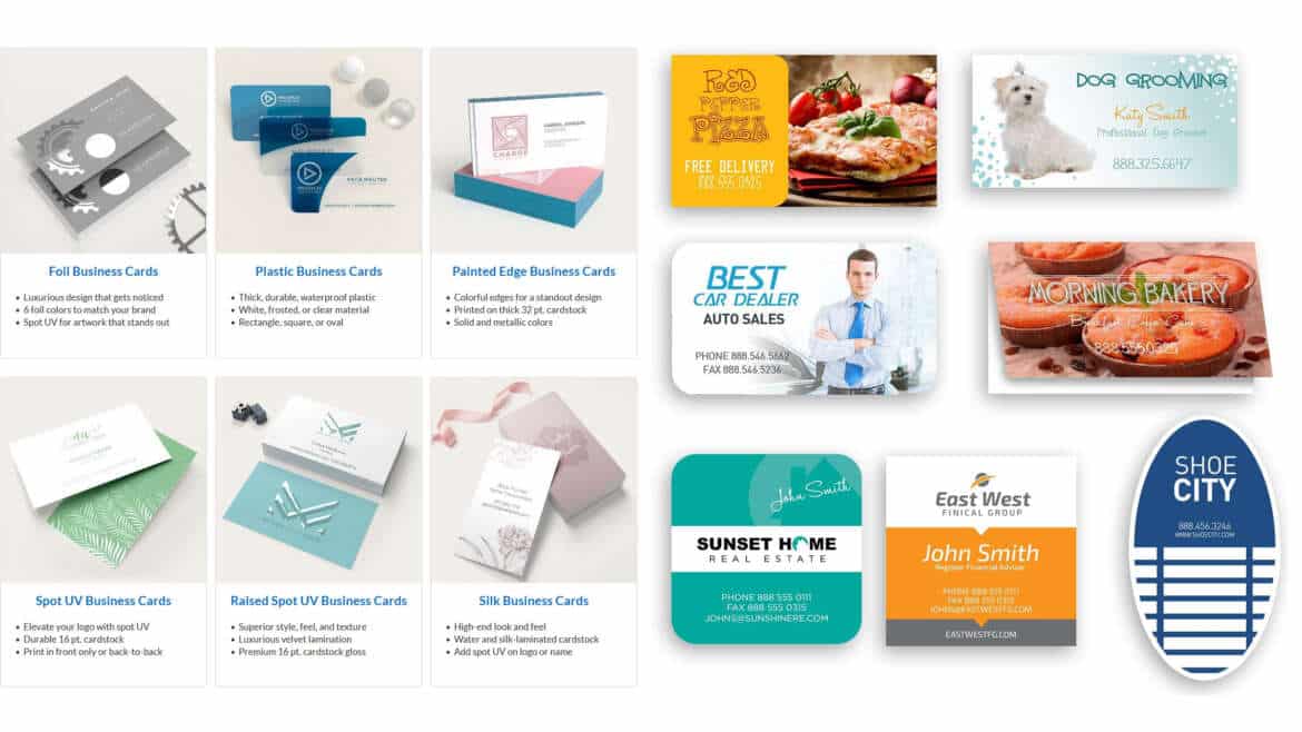 Tipos de Tarjetas de Negocio | Business Cards Material and Shape
